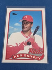 1989 Topps Traded #40T Ken Griffey Cincinnati Reds BASEBALL Card 4K