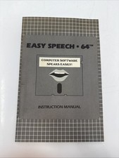 Easy Speech 64 - Computer Software Speaks Easily - Instruction Manual