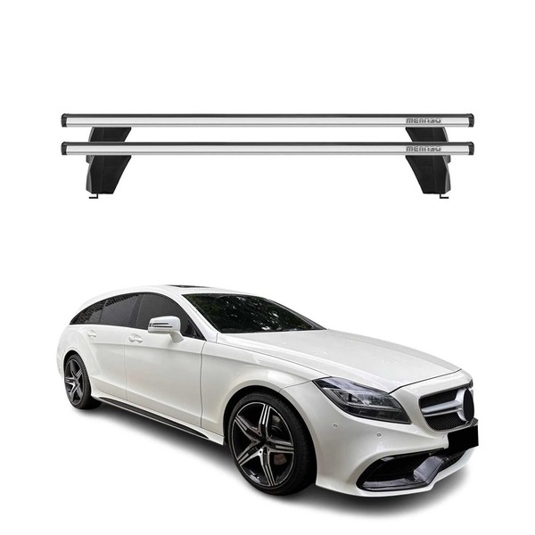 Menabo DachträGer GrundtäGer FüR Mercedes CLS X218 2012-2017 75Kg Alu Silber 2X-image