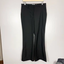 & Other Stories x Manteco Woman’s Wool  Pants Ankle Slits Straight Leg size 8