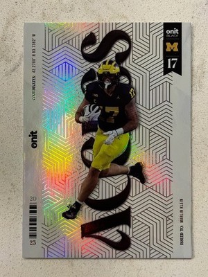 MARLIN KLEIN Texans 2025 ONIT Black Michigan Football ACCESS insert QTY