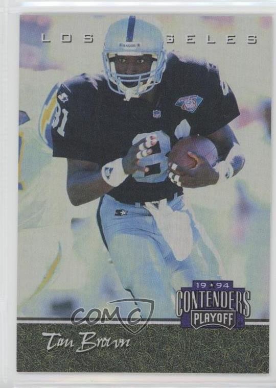1994 Playoff Contenders Tim Brown #82 HOF 0q3