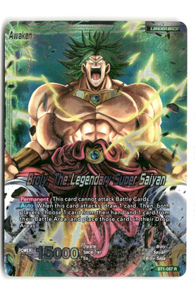 Broly, The Legendary Super Saiyan BT1-057 FOIL Dragon Ball Super