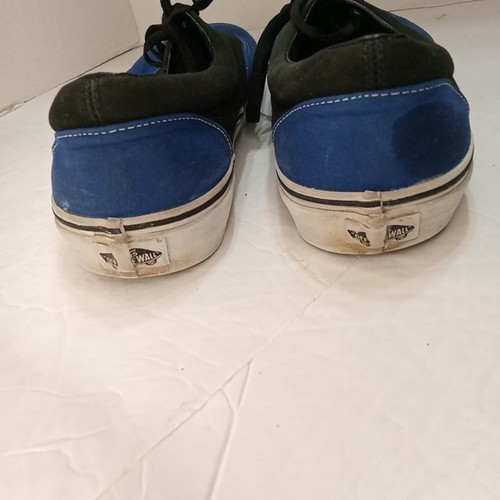 Vans Boat Shoes Mens Size 10.5 Woman's 12 Canvas Blue & Black Low Top - Picture 8 of 8