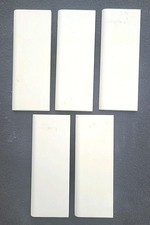 5 pcs. Ceramic Bisque Flat Bullnose Trim Tiles Unglazed 2" X 6" U Paint S4269