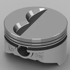 KB PERFORMANCE PISTONS SBC Flat Top Piston Set 4.155 Bore -7cc- KB128.030