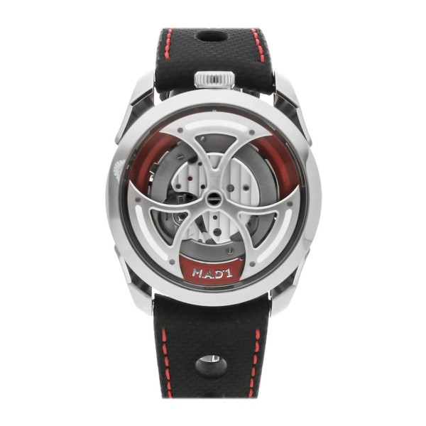 M.A.D.1 Edition 1 Red by MB&F Steel Auto 42mm Strap Skeleton Watch