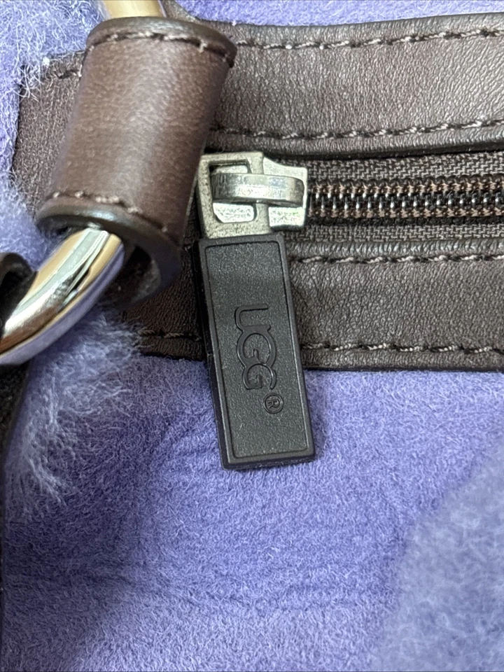 Bolso Cartera UGG Pastel Cuero Sundance Piel de Oveja Piel de Oveja, Nuevo de Lote Antiguo Foto 4 de 4