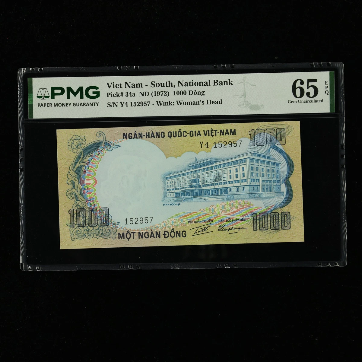 ベトナム紙幣１枚　1972年　標本紙幣 UNC 1972 越南纸币| eBay