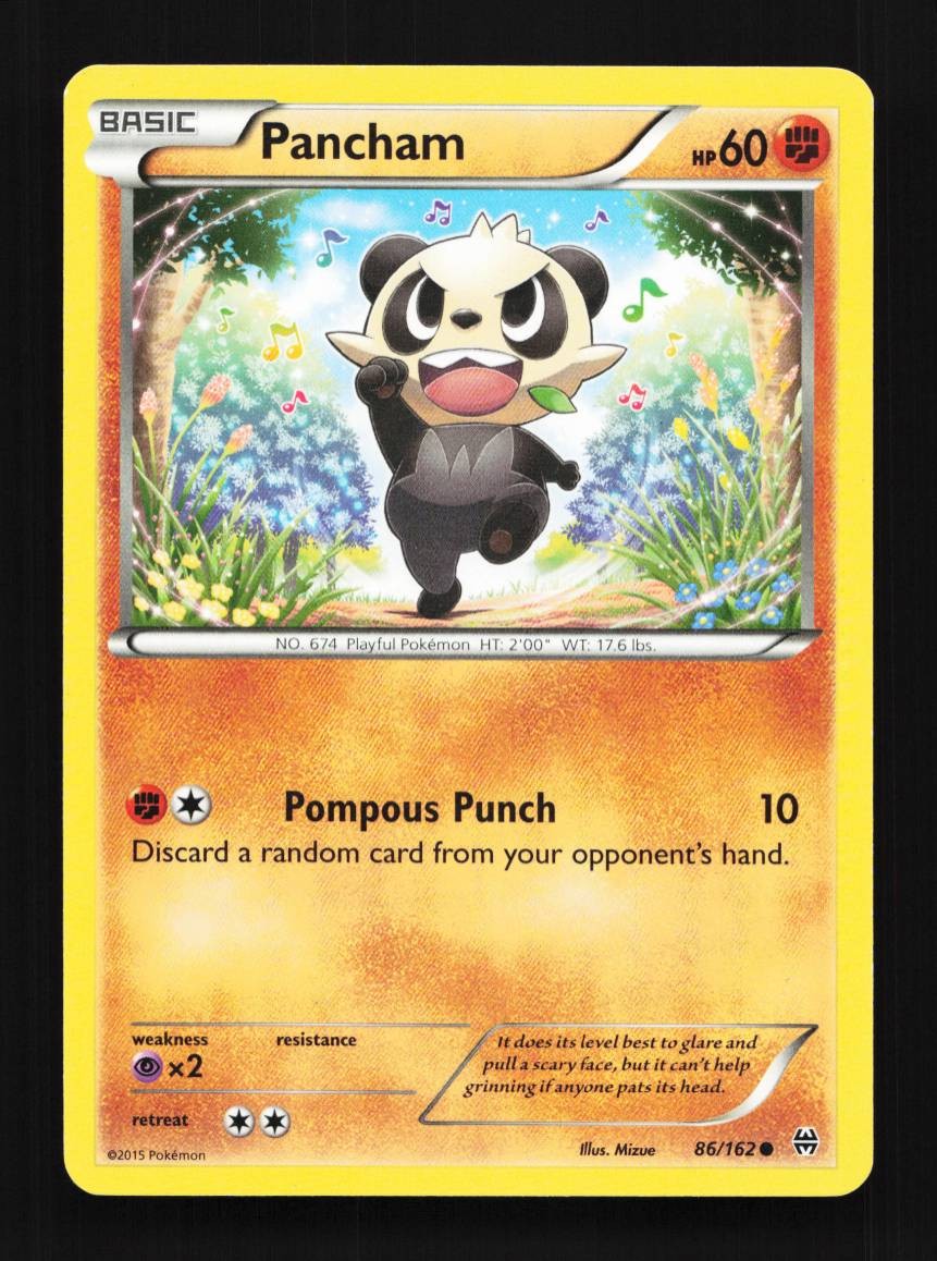 Pancham 86/162 LP BREAKthrough English Pokemon Card TCG