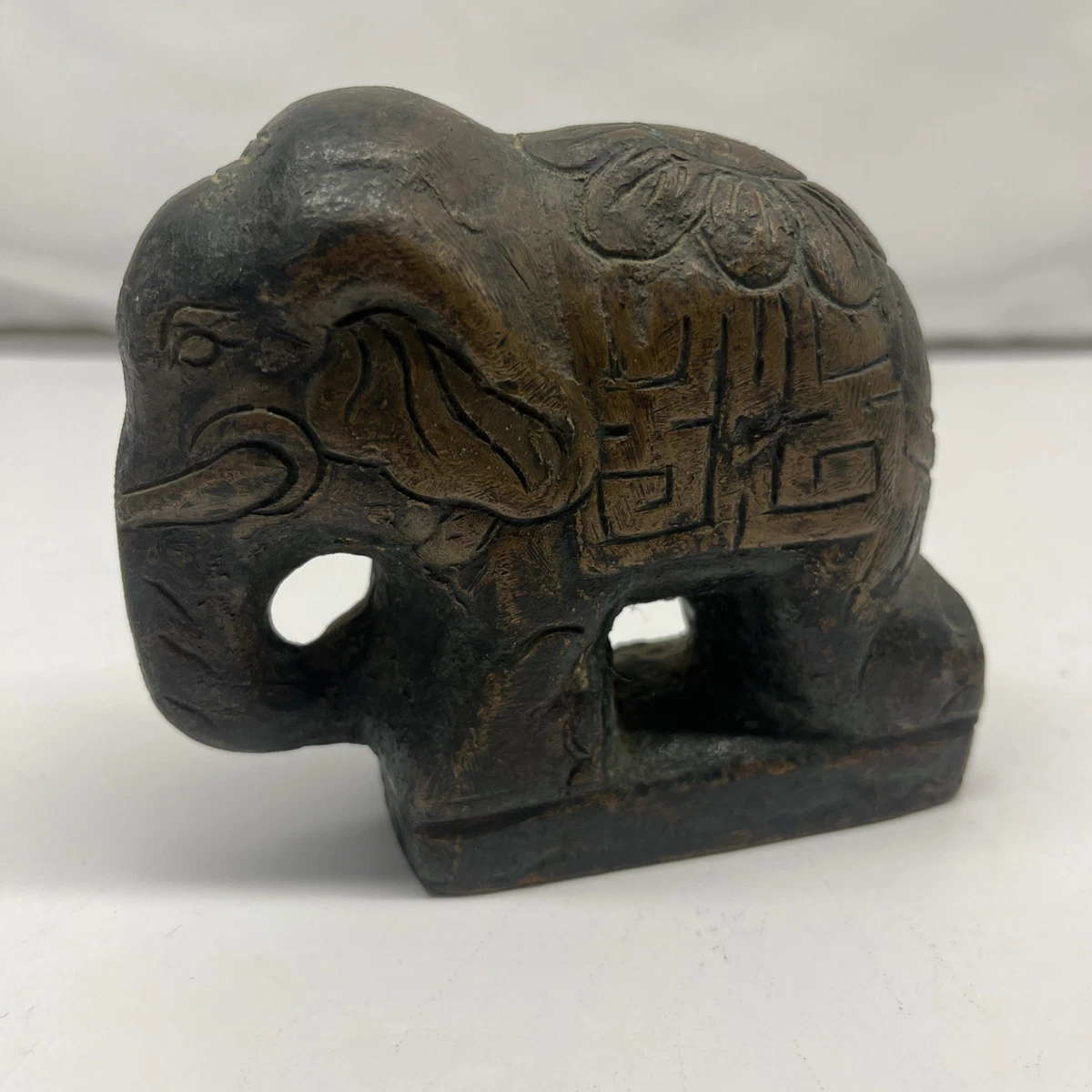 古董中国风原创大象雕像、雕像| eBay