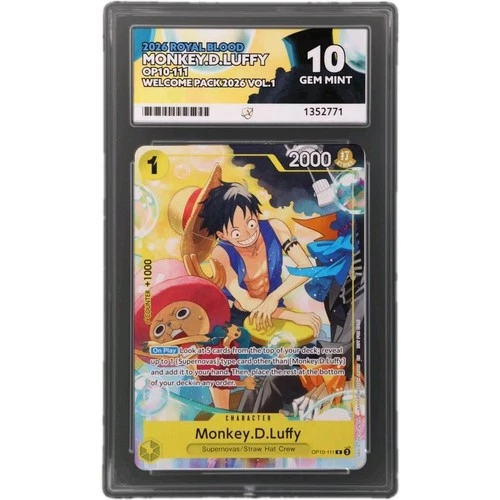 One Piece 2026 Monkey D. Luffy OP10 Welcome Pack Promo Royal Blood ACE 10 ENG