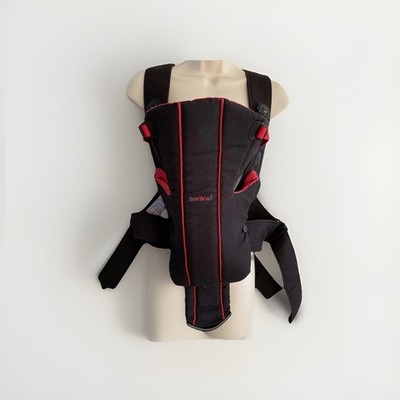 BabyBjorn Babytrage ACTIVE schwarz & rot 0+ Monate 8-26lbs, 3,5-12kg  