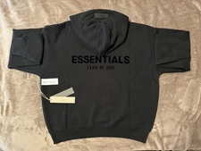 NEW Fear of God Essentials Black Hoodie Size XS 100% Authentic✅
