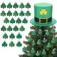 25 Pcs St Patrick's Day Tree Decorations Set with 7.9 Inch St. Patrick Day Tree