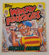 1982 WACKY PACKAGES Topps MINTY Complete STICKER CARD ALBUM Full Set 120 / ITALY
