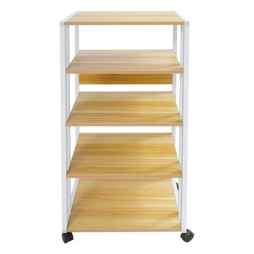 5-Tier AV Media Stand Rack, Media Stand, Tall Heavy Duty Audio-Video Media Stand - Image 3 of 4