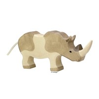 Holztiger Holzfigur Nashorn Holzspielzeug