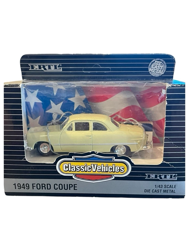Ertl 2803 1/43" Classic Vehicles 1949 Ford Coupe Cream Pre-Owned with Orig Box - Image 2 of 4