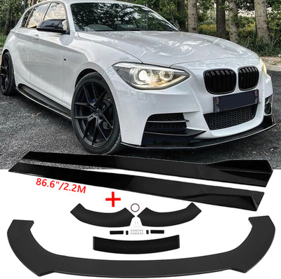 Für 1er F20 F21 ohne M-Paket Spoilerschwert Frontspoiler + 2.2m Seitenschweller