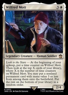 Wilfred Mott 0032 Non Foil Rare Doctor Who Commander MTG Near Mint