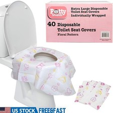 Travel Toilet Seat Covers Germ Protection Waterproof Disposable Shields Kids New