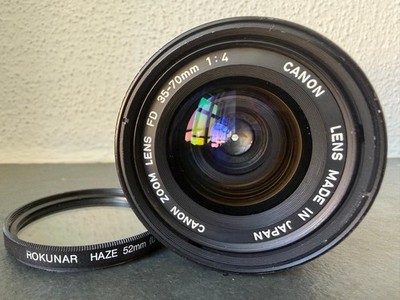 Canon FD 35-70mm f/4 nFD Zoom Objektiv Lens analog A-1 AE-1 AT-1 AV-1 T70 1:4