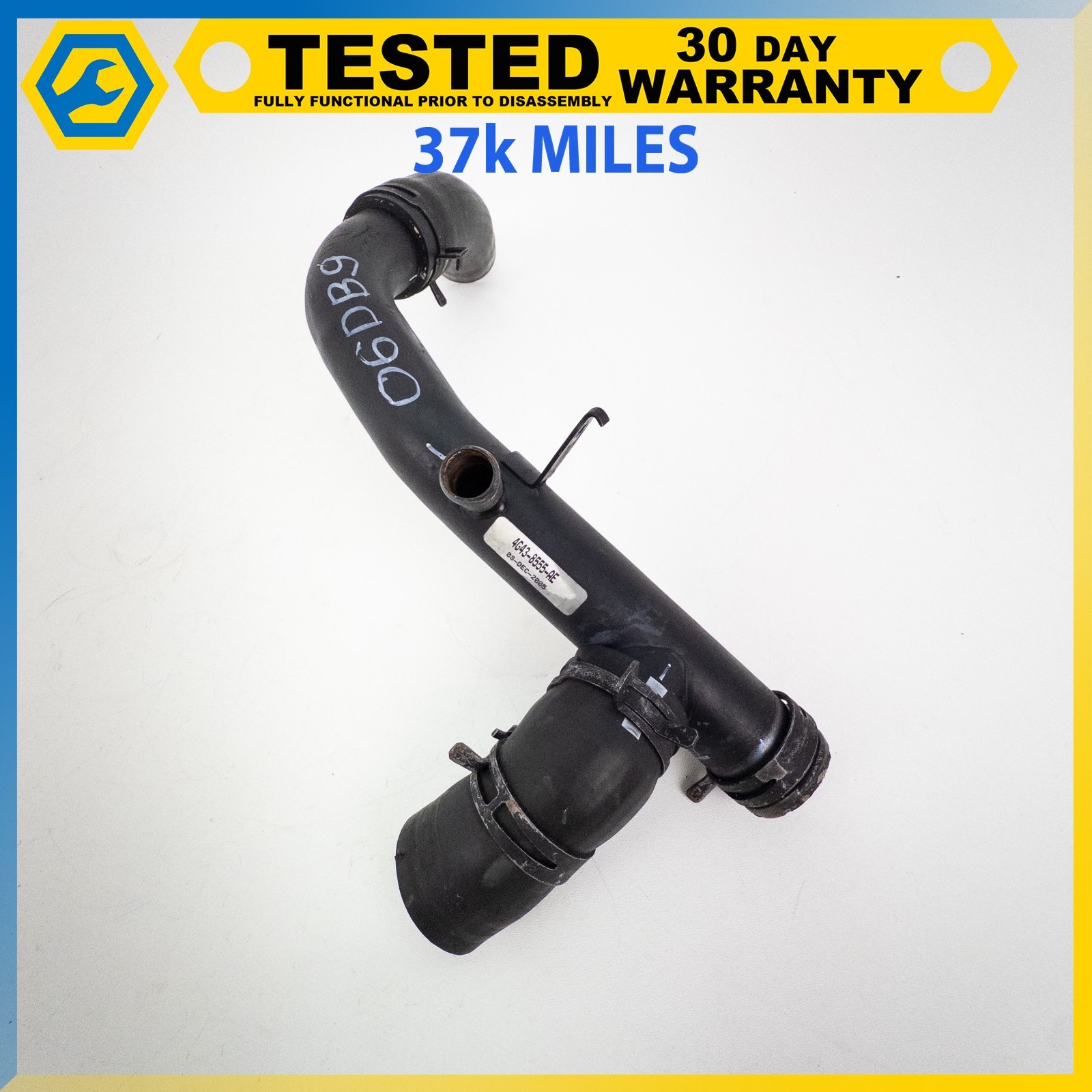 05-19 ASTON MARTIN DB9 DBS RAPIDE 6.0L ENGINE WATER COOLANT HOSE PIPE LINE OEM
