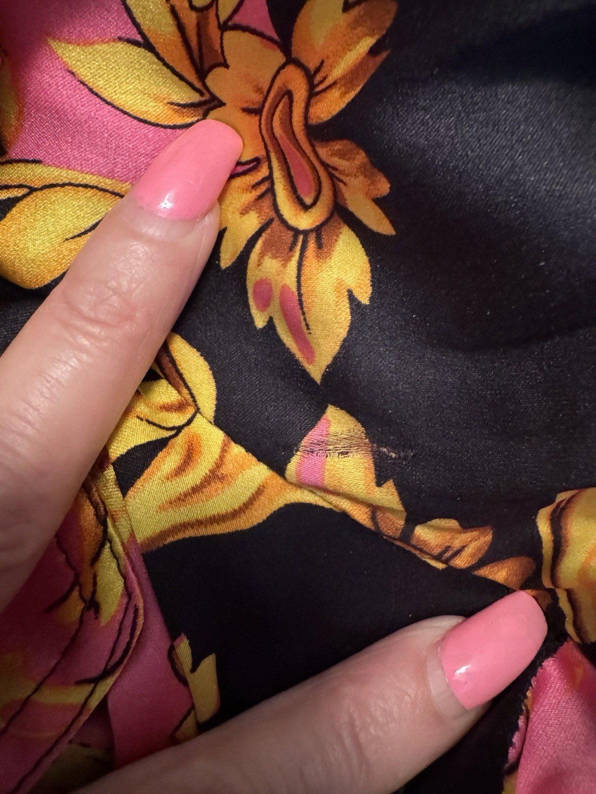 CACHE Silk Blouse Snap Down Closure XS - image 3