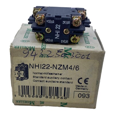 Moeller NHI22-NZM4/6 Hilfsschalter für industriellen Einsatz NHI22-NZM4/6 NHI22
