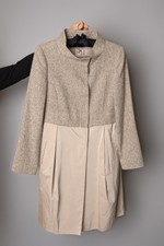 Penny Black Beige Top Coat/ Long Jacket Size 8