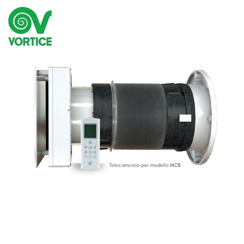 RECUPERATORE DI CALORE VENT MECCANICA TELECOMANDO VORTICE HRW60 MONO HCS 12431 - Immagine 2 di 4