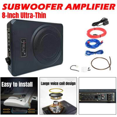 Car Bass Box Audio Amplifier Auto Active subwoofer Amplified Slim Underseat XY