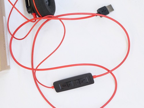 Logitech H570E USB Headset Mono - New - Black and Red - Picture 3 of 8
