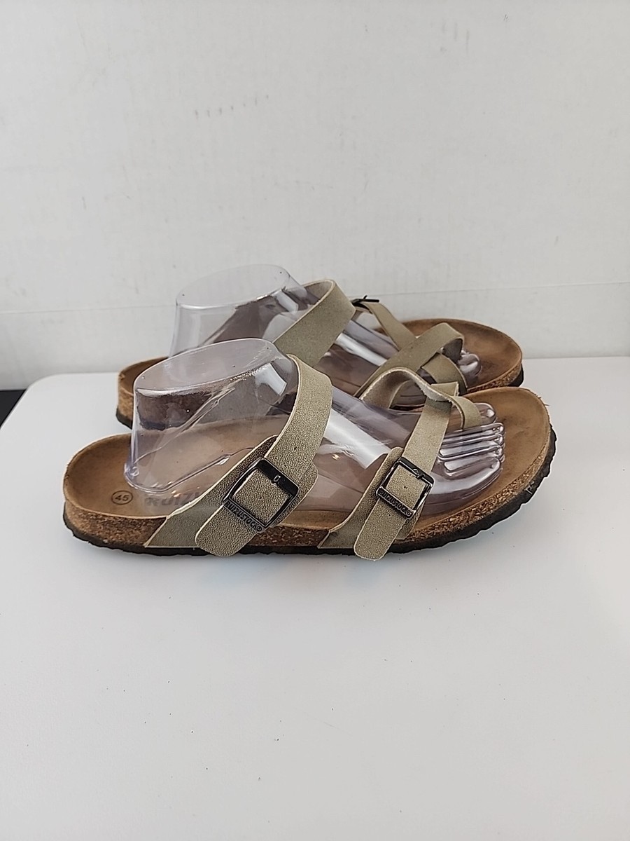 【日本入手困難】Brushed leather sandals with buckle Ruizustock Adjustable Buckle Toe Loop Sandal Size US 13/45