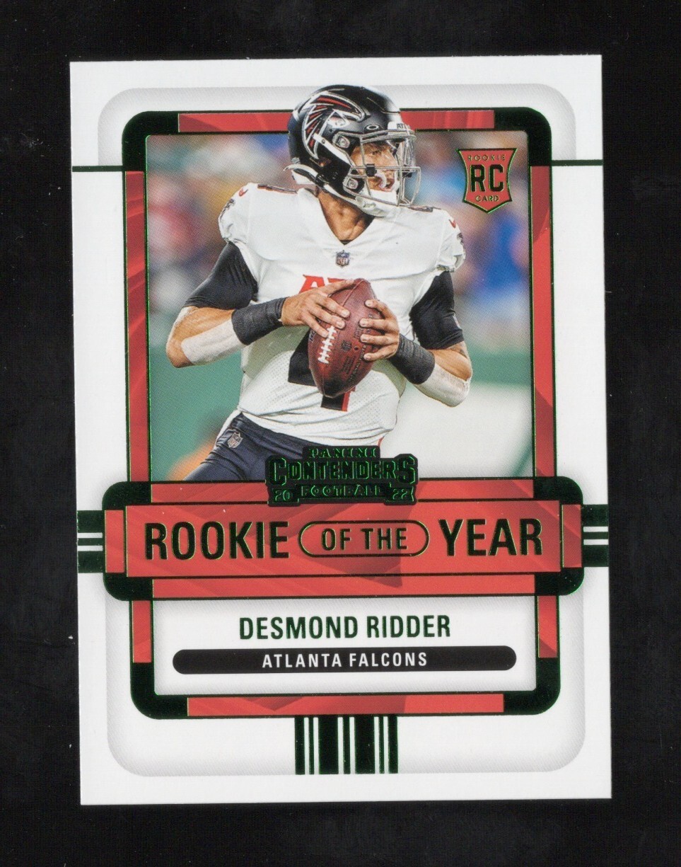 Desmond Ridder 2022 Panini Contenders Rookie of the Year Emerald #ROY-DRI