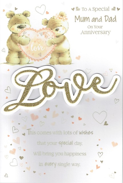 Son In Law Birthday Card With Embossed Teddy Bear Design