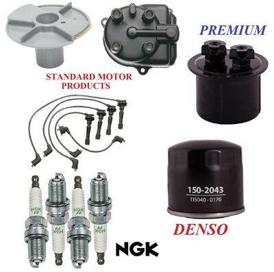 Tune Up Kit Filters Cap Wire Spark Plugs For ACURA INTEGRA L4 1.8L 1990