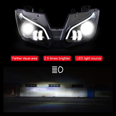 KT Complete LED Headlight for Kawasaki Ninja ZX-6R 2013-2018 Blue