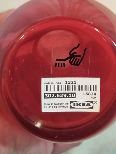 11,5 Zoll rubinrot IKEA 16824 Glasknospen Vase - Bild 5 von 9