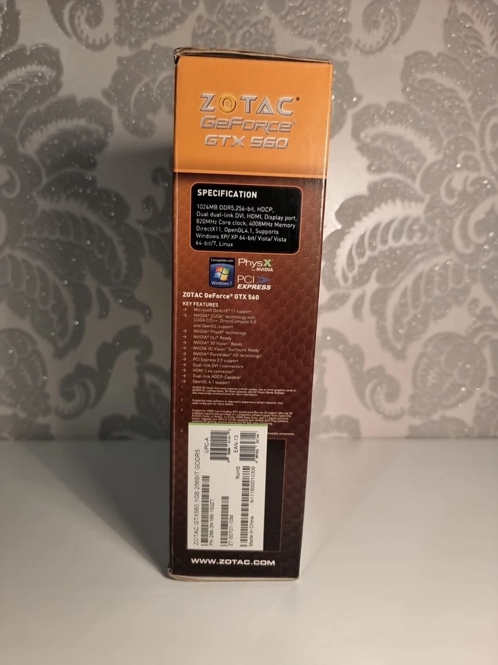 Zotac Nvidia GeForce GTX 560 1GB GDDR5 256 Bit Graphics Card Phys X - Image 4 of 4