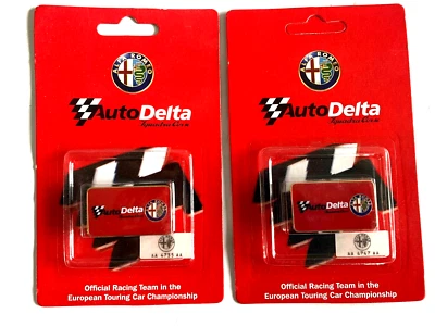 Alfa Romeo Autodelta Squadra Corse Pin Badge x 2 Brera 4C 156 Giulia GTA GTV - Image 1 of 4