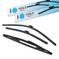 You.S Scheibenwischer WischerbläTter SET Vorne+Hinten FüR Dacia Duster / Kasten