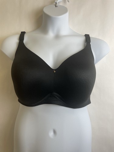 *EUC* Cacique Invisible Backsmoother Lightly Lined No-Wire Bra Black 48C - Picture 5 of 5