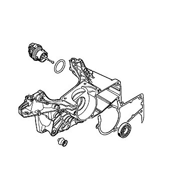 Semicarter albero a gomito modelli MS241 ORIGINALE STIHL 11430202628