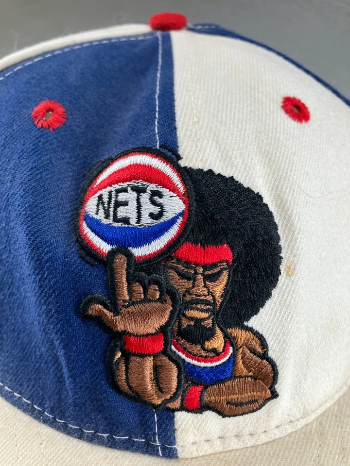 Brooklyn Nets Hat Cap New Era 7 1/8 Fitted Throwback New Jersey Nets NBA - Image 2 of 4
