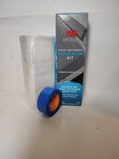 3M Auto Painters Blue Tape Tarp Plastic Sheet Paint Defender Application Kit 