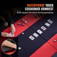 Tavolo Da Poker Pieghevole ZEYUAN Per 8 Giocatori - Blu, 108x108 Cm, Con Portabicchieri - Foto 3