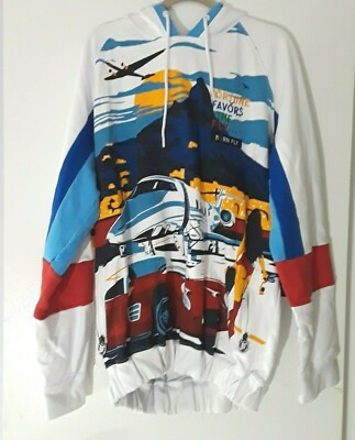~BORN FLY~ Men's Hoodie Sweatshirt Clear Sky Graphic  Size 4XL (New w/ Tag)