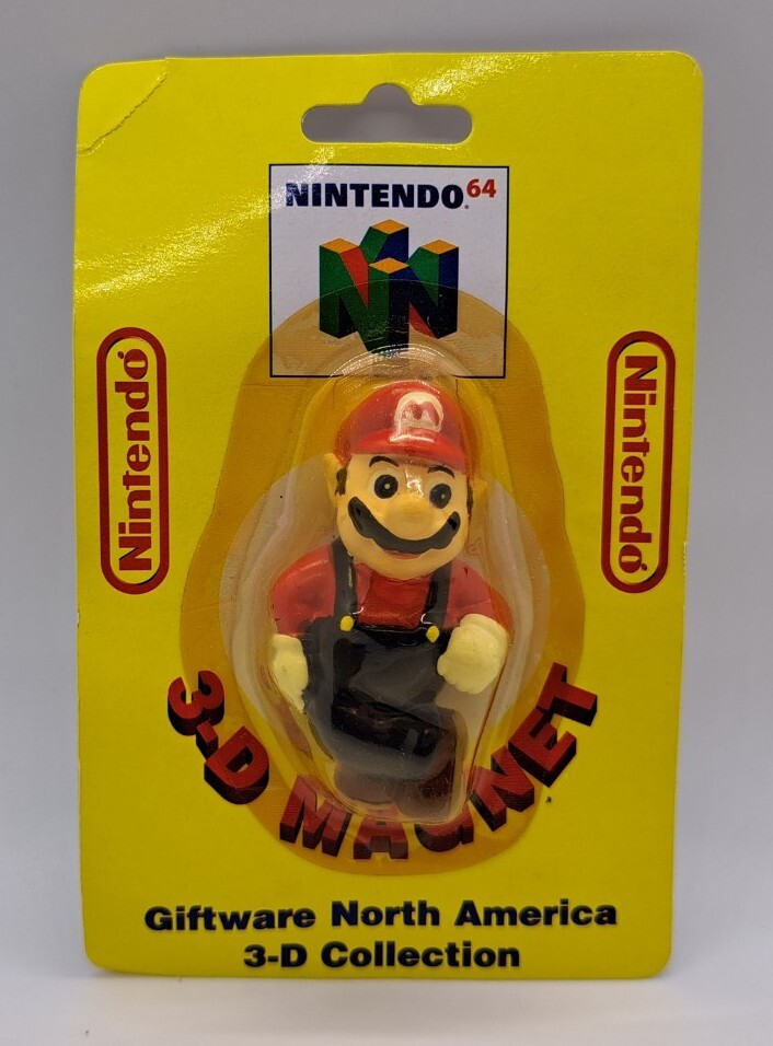 Super Mario 64 1997 Vintage 3D/3-D MAGNET! Nintendo 64/N64/Rare